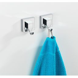 Wenko VL Quadro wieszak na ręcznik ścienny 2 szt srebrny 22688100