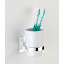 Wenko Turbo-Loc Quadro Ed. kubek na szczoteczki biały 23847800