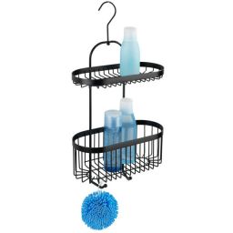 Wenko Classic Plus półka łazienkowa 26 cm podwójna czarny 23880100