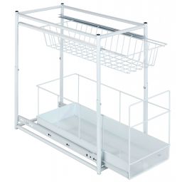 Wenko półka kuchenna 2-poziomowa z szufladami biały 2767010100