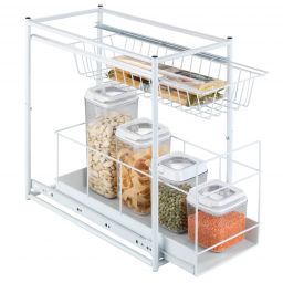 Wenko półka kuchenna 2-poziomowa z szufladami biały 2767010100