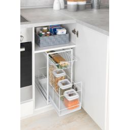 Wenko półka kuchenna 2-poziomowa z szufladami biały 2767010100