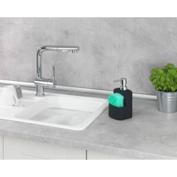 Wenko Festival dozownik do płynu stojący 380 ml stojący 2w1 czarny 3620117800