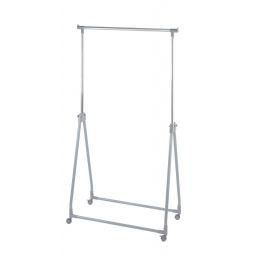 Wenko stojak do wieszania ubrań z kółkami srebrny 4364100100