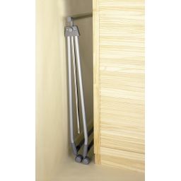 Wenko stojak do wieszania ubrań z kółkami srebrny 4364100100