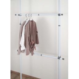 Wenko Herkules drążek teleskopowy do ubrań 2 szt biały/szary 50616100