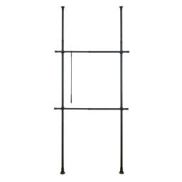 Wenko Herkules stelaż do wieszania ubrań 2-poziomowy czarny 50630100