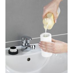 Wenko Easy Squeez-e dozownik do płynu 250 ml stojący 2w1 biały 54670100