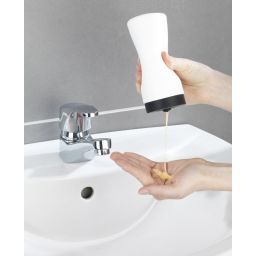 Wenko Easy Squeez-e dozownik do płynu 250 ml stojący 2w1 biały 54670100