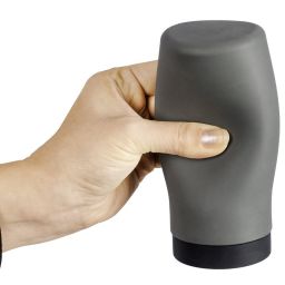 Wenko Easy Squeez-e dozownik do płynu 250 ml stojący 2w1 szary 54680100