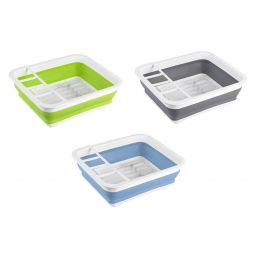 Wenko suszarka do naczyń składana szary/biały 54780100