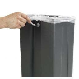 Wenko kosz na śmieci 12 l wiszący szary 54903100