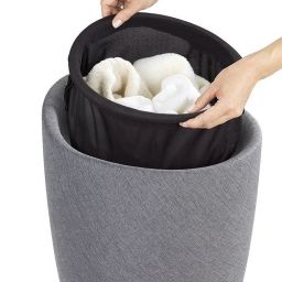 Wenko Candy kosz na pranie 2w1 stojący szary 25625100