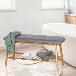 Wenko Bahari organizer na buty z ławą 2w1 brązowy/szary 62217100