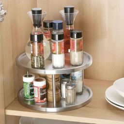 Wenko Rondell organizer na przyprawy obrotowy 2-poziomowy srebrny 2335100