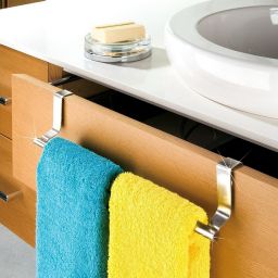 Wenko wieszak na ręcznik wiszący teleskopowy srebrny 79173100