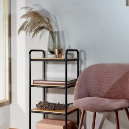 Wenko Loft regał stojący brązowy/czarny 50703100