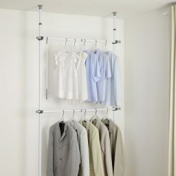 Wenko Herkules stelaż do wieszania ubrań 2-poziomowy biały 50610100