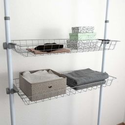 Wenko Herkules koszyk do garderoby 2 szt biały 50617100