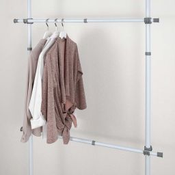 Wenko Herkules drążek teleskopowy do ubrań 2 szt biały/szary 50616100