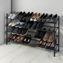 Wenko organizer na buty teleskopowy czarny mat 50602100