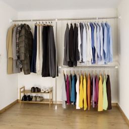 Wenko stelaż do wieszania ubrań teleskopowy srebrny 6200030100