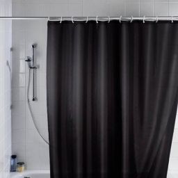 Wenko zasłona prysznicowa 200x180 cm czarna 20043100