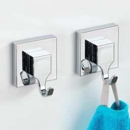 Wenko VL Quadro wieszak na ręcznik ścienny 2 szt srebrny 22688100