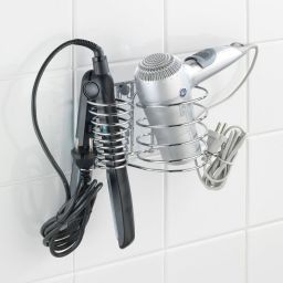 Wenko Milano uchwyt na suszarkę i prostownicę 2w1 srebrny 20648100