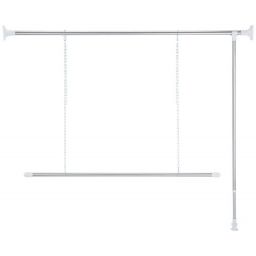 Wenko stelaż do wieszania ubrań teleskopowy srebrny 6200030100