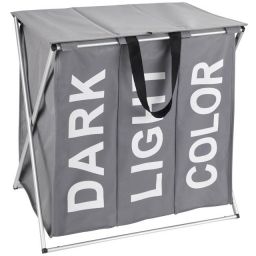 Wenko Trio kosz na pranie 118 l ciemnoszary 62092100