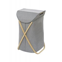 Wenko Bahari kosz na pranie składany szary/brązowy 62211100