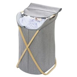 Wenko Bahari kosz na pranie składany szary/brązowy 62211100