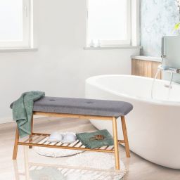 Wenko Bahari organizer na buty z ławą 2w1 brązowy/szary 62217100