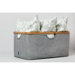 Wenko Bahari koszyk łazienkowy składany z uchwytami szary 62220100