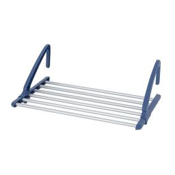 Wenko suszarka na pranie teleskopowa wisząca srebrny/niebieski 63005800