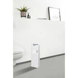 Wenko Imon stojak na papier toaletowy ze szczotką WC biały 24212100