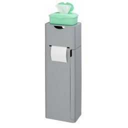 Wenko Imon stojak na papier toaletowy ze szczotką WC szary 24213100