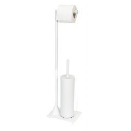 Wenko Hella stojak na papier toaletowy ze szczotką WC biały 26072100