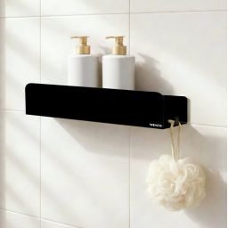 Wenko Lizan półka prysznicowa 30 cm czarna 26584100