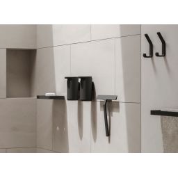 Zone Denmark Rim półka łazienkowa 22 cm czarna 14635