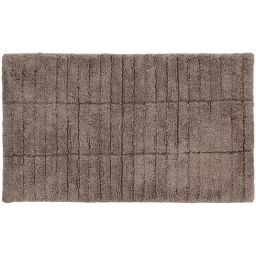 Zone Denmark Tiles dywanik łazienkowy 80x50 cm prostokątny brązowy 26452
