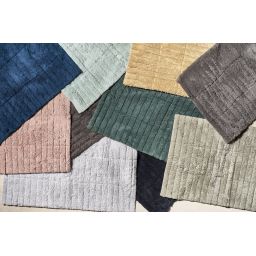 Zone Denmark Tiles dywanik łazienkowy 80x50 cm prostokątny brązowy 26452