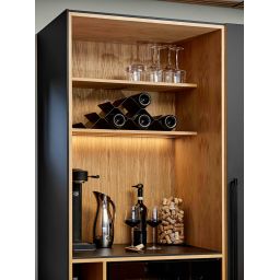 Zone Denmark Rocks regał do wina 51,3x20x17 cm czarny 26657