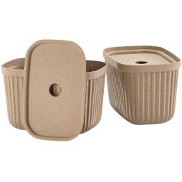 Zone Denmark Pulp pojemnik łazienkowy brązowy 31766