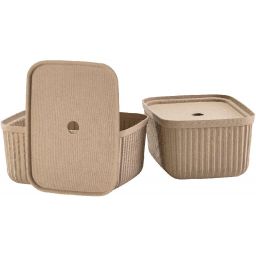 Zone Denmark Pulp pojemnik łazienkowy brązowy 31771