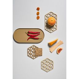 Zone Denmark Triangles podstawka kuchenna czarna 330311