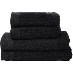 Zone Denmark Classic komplet ręczników 140x70 cm bawełniany czarny 330846