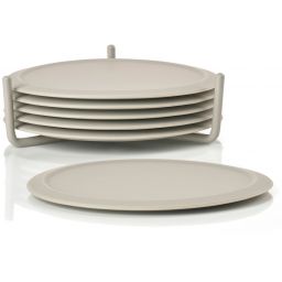 Zone Denmark Singles podstawki pod szklanki 10x10x3,1 cm beżowy 332062