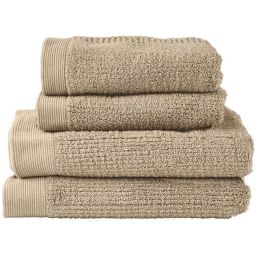 Zone Denmark Classic komplet 4 szt ręczników 2x140x70 i 2x 50x100 cm bawełniany beżowy 37397